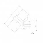 Настенный светильник с поворотным механизмом 503111 черный