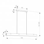 Подвесной светодиодный светильник из алебастра 604053 LED латунь/ алебастр