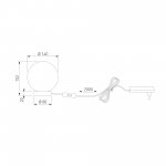 Настольная лампа со стеклянным плафоном ручной работы 1_102