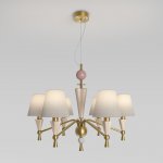 Умная люстра с декором из керамики 101014/6