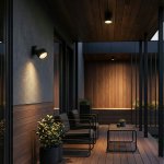 Накладной светодиодный светильник Okko 3000K черный IP54 35157/U черный