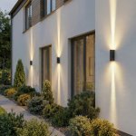 Уличный настенный светильник Blaze LED 3000K черный IP65 35136/W черный