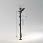 Уличный светильник с регулируемым плафоном Covert 3000K черный IP65 35173/S черный