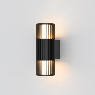 Уличный настенный светильник Entero (35189/W) 3000K черный 35189/W черный Уличный настенный светильник Entero (35189/W) 3000K черный 35189/W черный