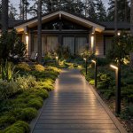 Ландшафтный уличный светильник Sensor 3000K Чёрный IP54 1542 TECHNO LED черный