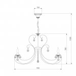Люстра с хрустальным декором 3305/12
