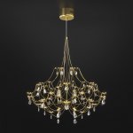 Светодиодная люстра с декором из хрусталя и с пультом дистанционного управления 90400 LED