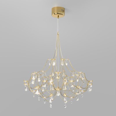 Светодиодная люстра с декором из хрусталя и с пультом дистанционного управления 90400 LED