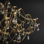 Светодиодная люстра с декором из хрусталя и с пультом дистанционного управления 90400 LED