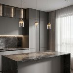 Подвесной светодиодный светильник со стеклянным плафоном 201056/1 LED
