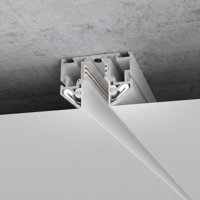 Slim Magnetic Шинопровод в натяжной потолок с декоративными вставками белый (2м) 85204/00 85204/00