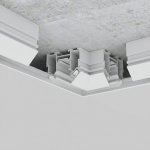Slim Magnetic Коннектор угловой внутренний для шинопровода в натяжной потолок белый 85204/00 85205/00