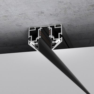 Slim Magnetic Шинопровод в натяжной потолок с декоративными вставками черный (3м) 85242/00 85242/00