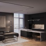 Трековый светильник 24W 4000K (никель) 85527/01_система Лайн 85527/01