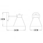 Светильник бра Arte Lamp A1031AP-1WH TYLER