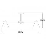 Плафон стекло 120мм Е27 Arte Lamp A1031AP/PL TYLER