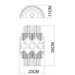 Светильник настенный Arte lamp A1039AP-2BK AMELIA