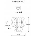 Настенный светильник Arte lamp A1054AP-1GO ELLA