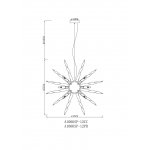 Люстра подвесная Arte Lamp A1066SP-12PB BELLA