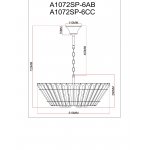 Светильник подвесной Arte Lamp A1072SP-6CC FLORIZEL