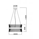 Подвесные люстры Arte lamp A1073LM-10PB ACAPULCO