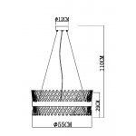 Подвесные люстры Arte lamp A1073LM-12PB ACAPULCO