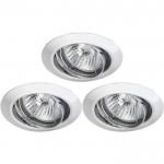 Светильник встраиваемый Arte lamp A1213PL-3CC Praktisch 