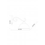 Светильник настенный Arte lamp A1221AP-1AB Beatrice