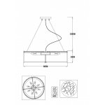 Светильник подвесной Arte lamp A1222SP-8CC GALATEA