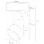 Светильник настенный поворотный Arte lamp A1311AP-1BK MIZAR