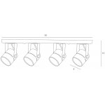 Светильник потолочный Arte lamp A1311PL-4BK MIZAR