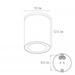 Уличный потолочный светильник Arte Lamp TORCULAR A1313PF-1BK