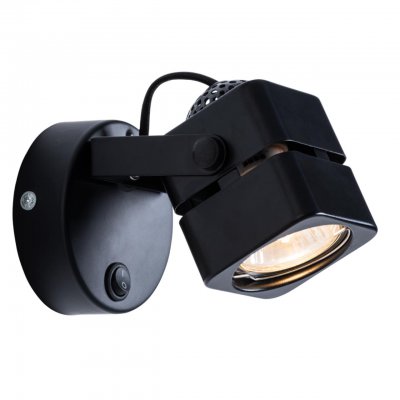 

Светильник поворотный с выключателем Arte Lamp A1315AP-1BK MISAM