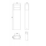 Уличный светильник Arte Lamp A1326PA-1BK LIVERPOOL