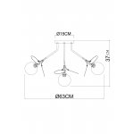Потолочная люстра Arte Lamp A1369PL-7GY PEACOCK