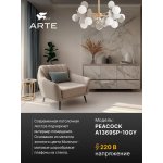Люстры на штанге Arte Lamp A1369SP-10GY PEACOCK