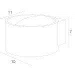 Светильник настенный Arte lamp A1417AP-1GY CERCHIO