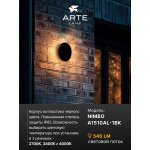 Фасадный светильник Arte Lamp NIMBO A1510AL-1BK