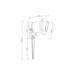 Уличный светильник Arte Lamp A1522IN-1BK ELSIE