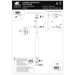 Точечные подвесные светильники Arte Lamp A1526SP-1WH RIDGET