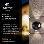 Фасадный светильник Arte Lamp A1545AL-4BK CONRAD