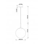 Светильник подвесной 250мм Arte Lamp A1561SP-1BK VOLARE черный