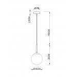Светильник подвесной 150мм Arte Lamp A1565SP-1BK VOLARE черный