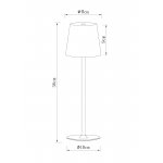 Уличные настольные светильники Arte Lamp A1614LT-1BK FUYUE