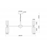 Подвесная люстра Arte Lamp A1623LM-16GO CHARM