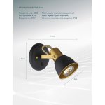 СВЕТИЛЬНИК НАСТЕННЫЙ Arte lamp A1677AP-1GO JOVI