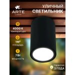 Уличный светильник Arte Lamp A1807PF-1BK TORCULAR