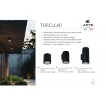 Уличный светильник Arte Lamp A1813AL-1BK TORCULAR