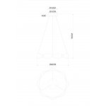 Светильник подвесной Arte Lamp A1868SP-1PB GRACE