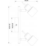 Светильник потолочный Arte lamp A1906PL-2BK ALMACH